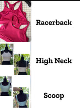 Load image into Gallery viewer, Women’s Swim Tops (choose style &amp; fabric)