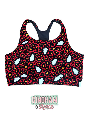 YOUTH Cheetah Chiefs Racerback Sports Bra