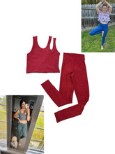 Load image into Gallery viewer, Space Dyed Yoga Bottoms (choose fabric and length)