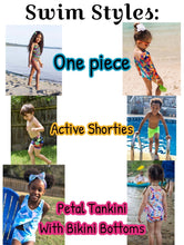 Load image into Gallery viewer, Bohemian Swim KIDS - choose style and fabric