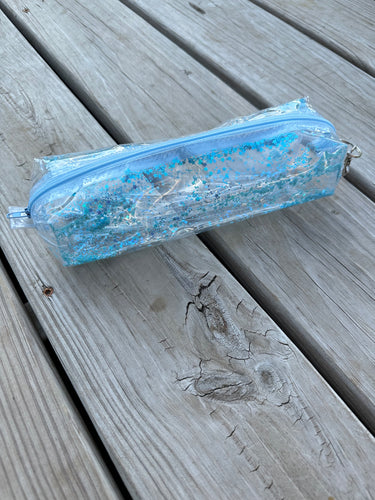 Baby Blue Shaker Pencil Pouch